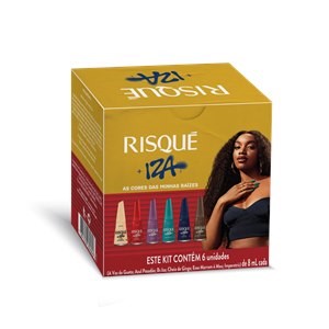 Risqué + Iza: As Cores das Minhas Raízes Kit – 6 esmaltes