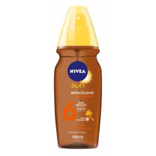 Óleo Bronzeador Nivea Sun Spray Fps6 150Ml - Nivea Sun