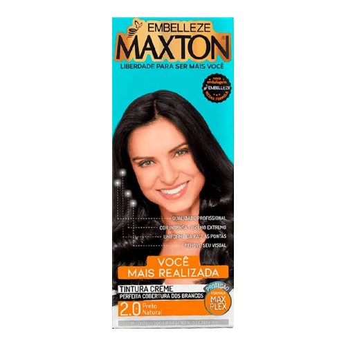 Tintura Maxton Prático 2.0 Preto Natural Embelleze