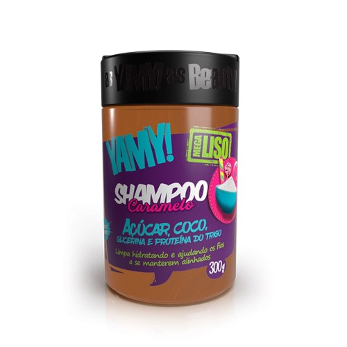 Shampoo Para Tratamento Yamy Mega Liso Caramelo De Açúcar 300g