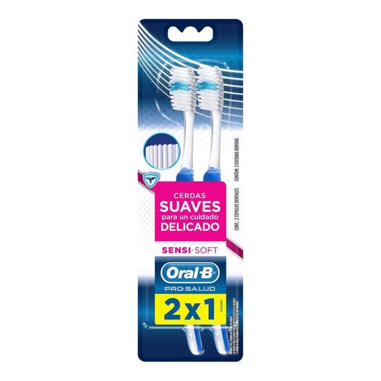 Escova de Dente Oral-B Pro-Saúde Sensi-Soft Macia com 2 unidades