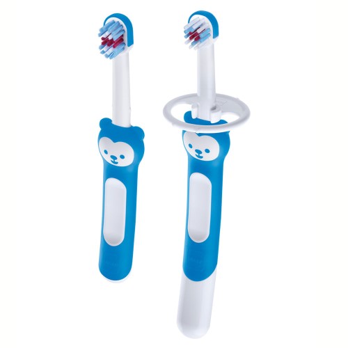 Escova de Dentes Learn to Brush 2 Unidades Azul (5m+) - MAM