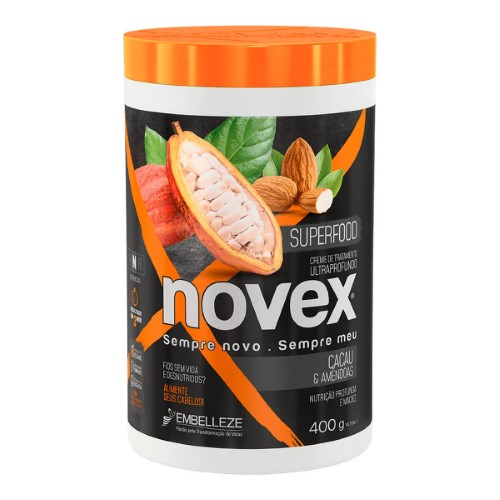 Creme de Tratamento Novex Superfood Cacau & Amêndoas com 400g