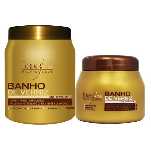 Forever Liss Banho de Verniz Kit- Máscara + Máscara