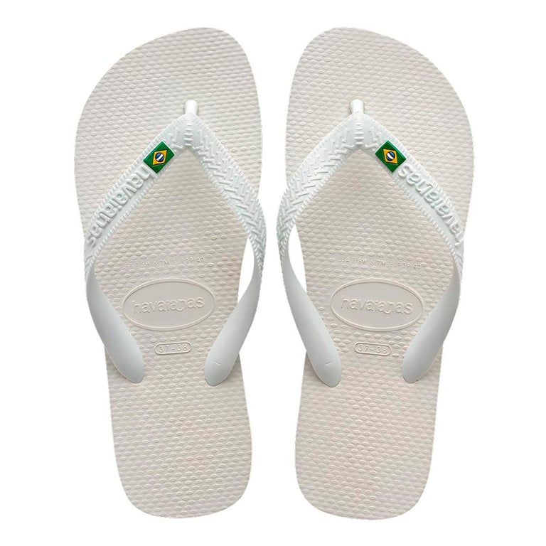 Sandália Havaianas Brasil Branco Tamanho 35/36 1 Par