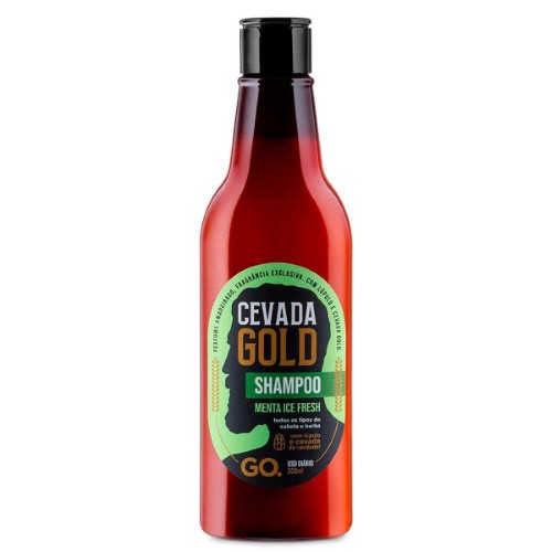 Shampoo Go. Cevada Gold Menta Ice Fresh com 300ml