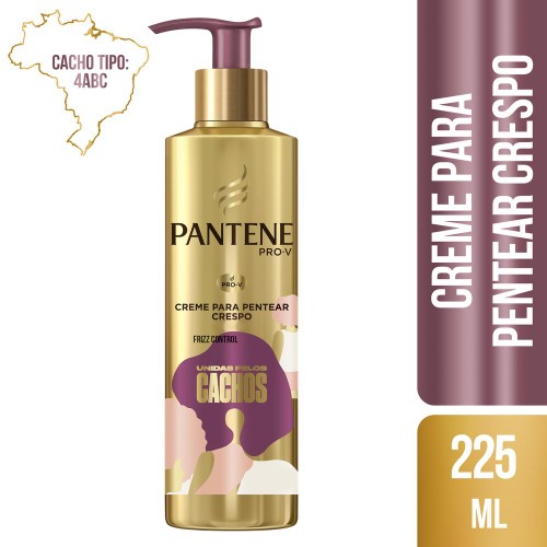 Creme para Pentear Crespos Pantene Pro-V Frizz Control Unidas pelos cachos com 225ml