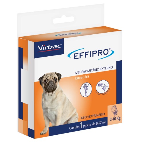 Effipro para Cães entre 2 e 10kg com 1 Pipeta de 0,67ml