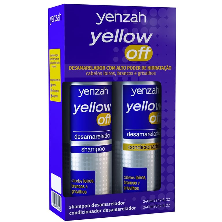 Yenzah Yellow Off Kit - Shampoo + Condicionador