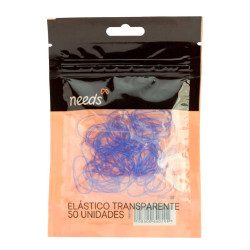 Mini Elástico Transparente Silicone Needs/Triss 50 Unidades