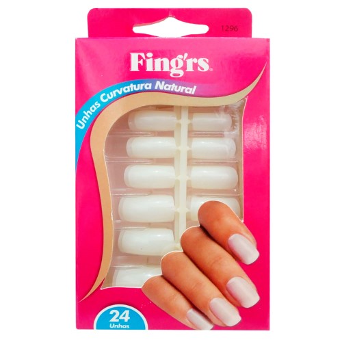 Unhas Postiças Fing´rs Curva Natural 1296