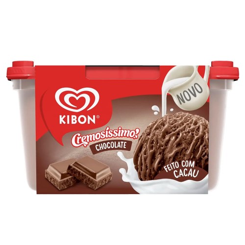 Sorvete Kibon Cremosíssimo Chocolate 1,5 Litro