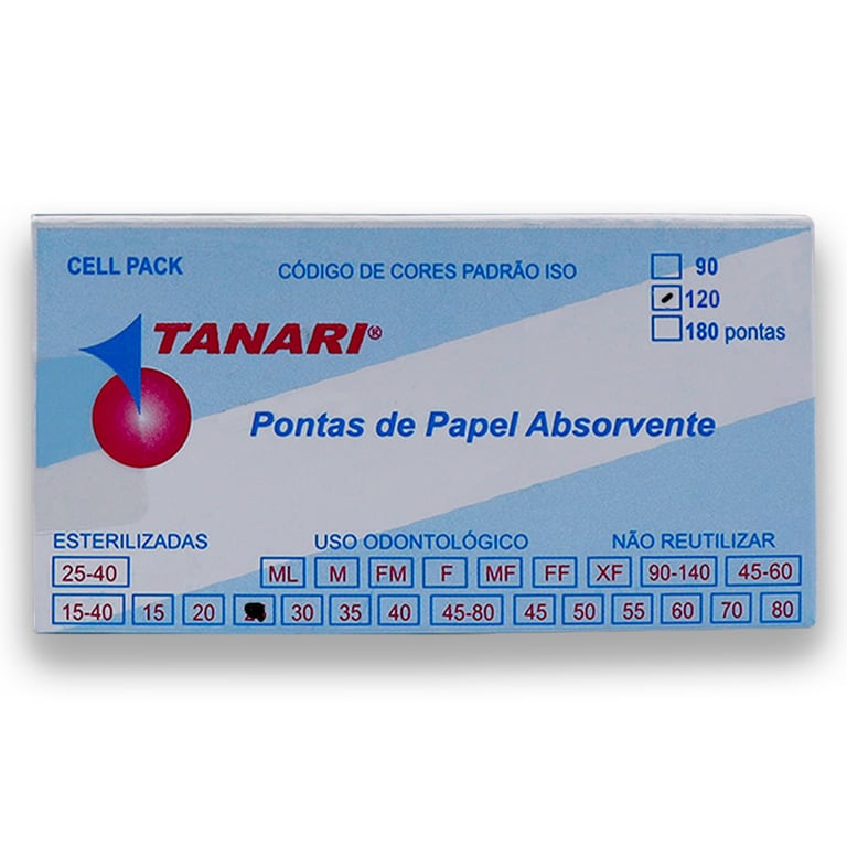 Cone De Papel Absorv Cell Pack Com 120 - Tanari ( 520935182014)