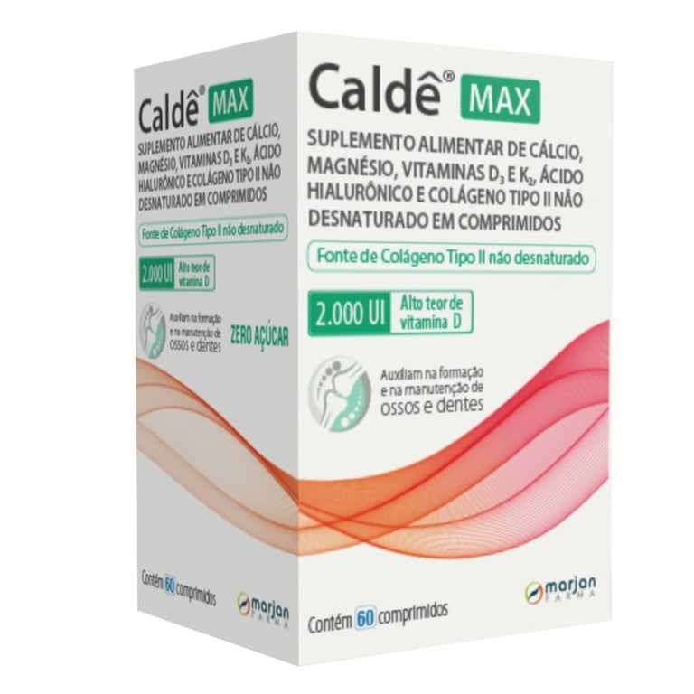 Suplemento Alimentar Caldê Max 2000UI Marjan 60 Comprimidos