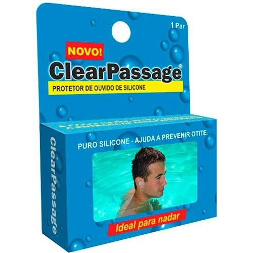 Protetor de Ouvido ClearPassage Silicone com 1 Par