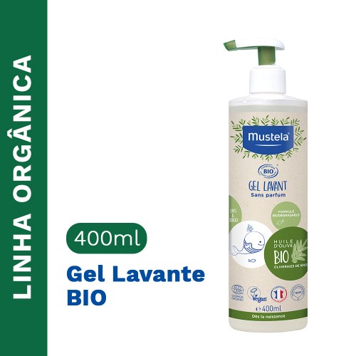 Gel Lavante Bio Mustela Corpo E Cabelo 400ml