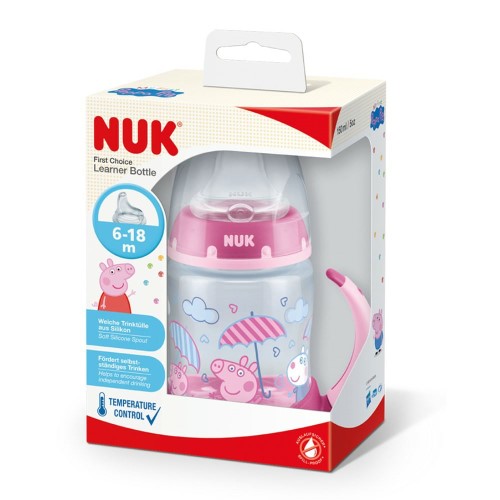 Copo De Treinamento Nuk First Choice Peppa Pig 6-18 Meses Rosa 150ml