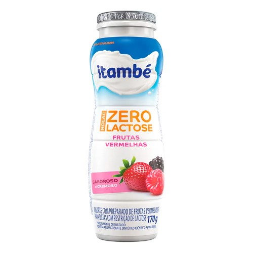 Iogurte Itambé Nolac Zero Lactose Frutas Vermelhas 170g