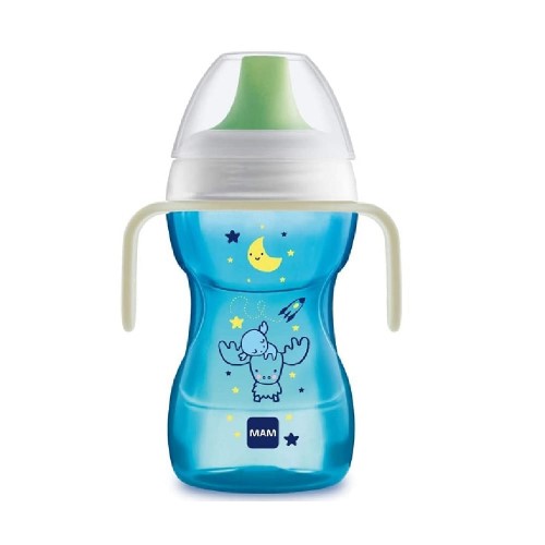 Copo De Treinamento Mam Fun To Drink Night Azul 270ml