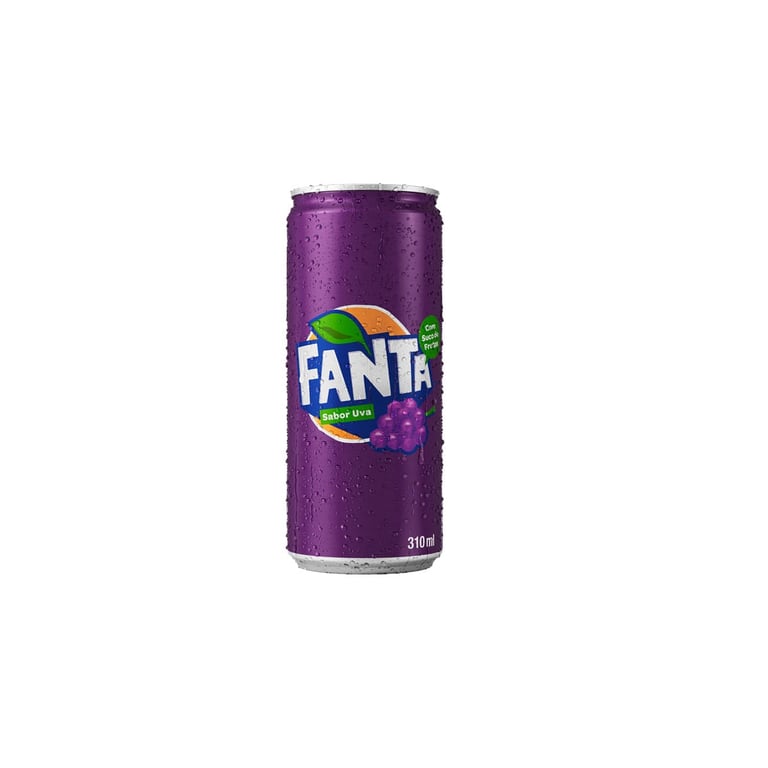 Refrigerante Fanta Uva Sleek Lata 310Ml