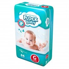 Fralda Flock Baby G, pacote com 44 unidades