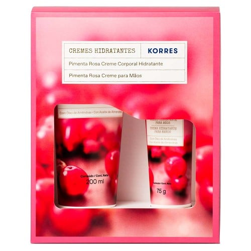 Korres Pimenta Rosa Kit - Creme Hidratante Corporal + Creme Hidratante para Mãos