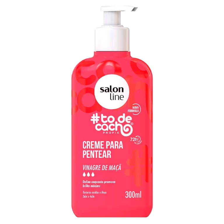 Creme Para Pentear Salon Line #todecachos Vinagre De Maça 300ml