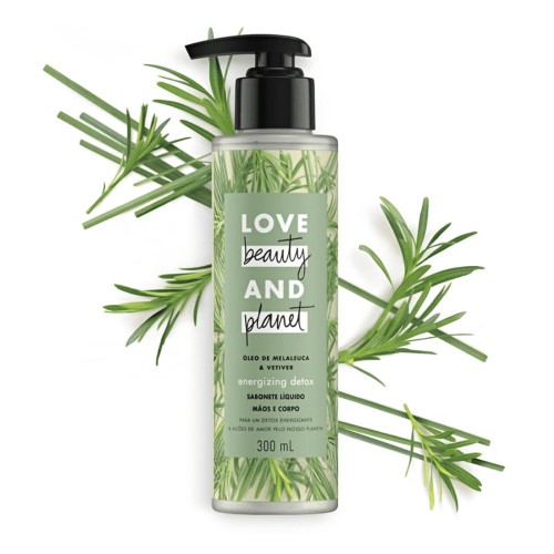 Sabonete Líquido Love Beauty And Planet Energizing Detox com 300ml