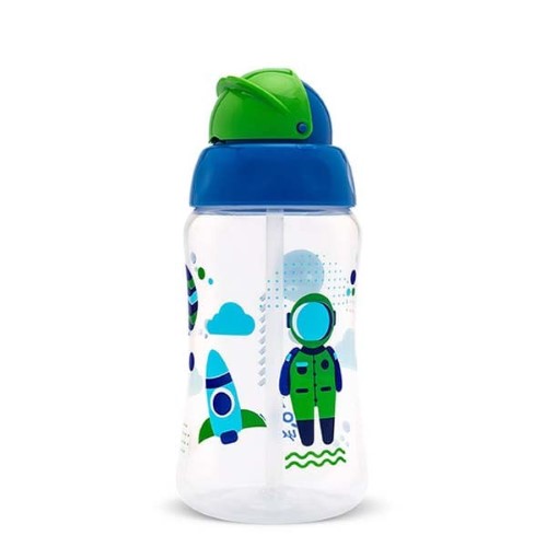 Copo Lolly Viva com Canudo Azul 330ml