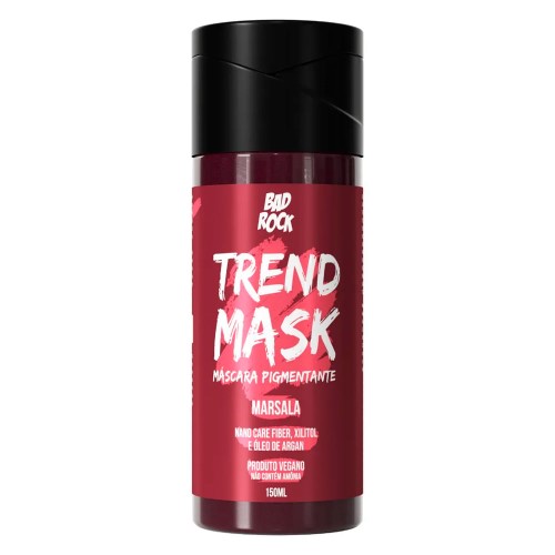 Máscara Pigmentante Bad Rock Trend Mask Marsala 150ml