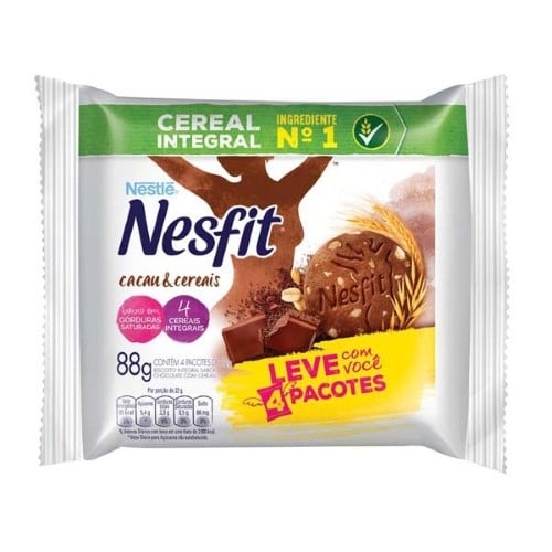 Biscoito Nesfit Cacau E Cereais 22g