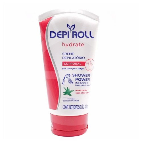 Creme Depilatório Corporal DepiRoll Shower Power Hydrate com 130g