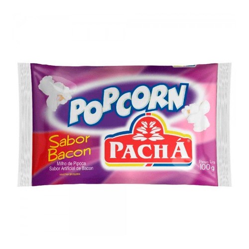 Pipoca para Microondas Pop Corn Pachá Sabor Bacon 100g