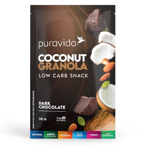 Snack de Granola Puravida Dark Chocolate Mini 30g