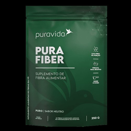 Suplemento Alimentar de Fibra Pura Fiber Puravida 250g