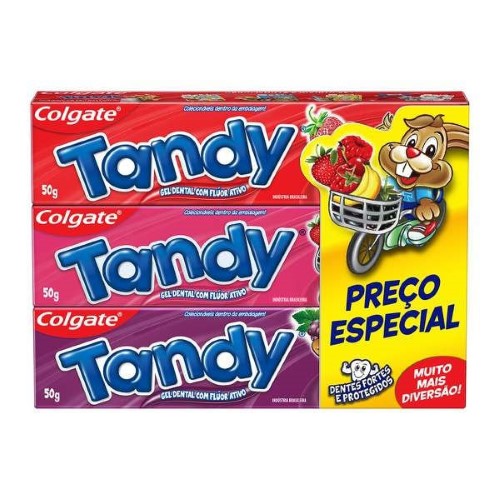 Creme Dental Infantil Colgate Tandy 3 Unidades De 50g Cada