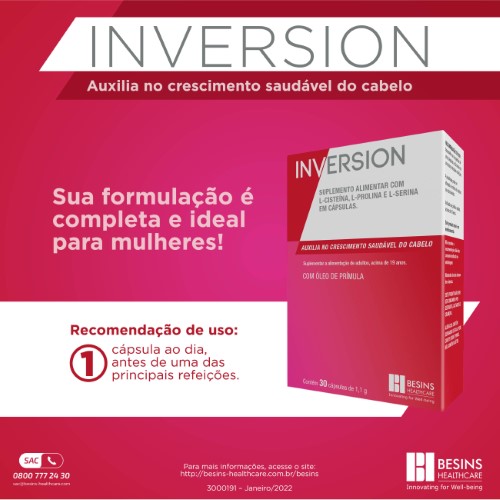 Suplemento Alimentar Besins Inversion 30 Cápsulas