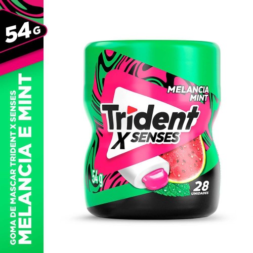 Trident X Senses Melancia Mint Zero Açúcar - 28 Unidades