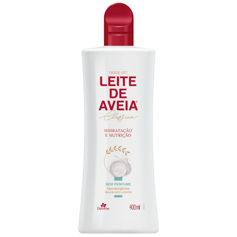 Leite de Aveia Davene Clássico Hidratação E Nutrição Hipoalergênico 400ml