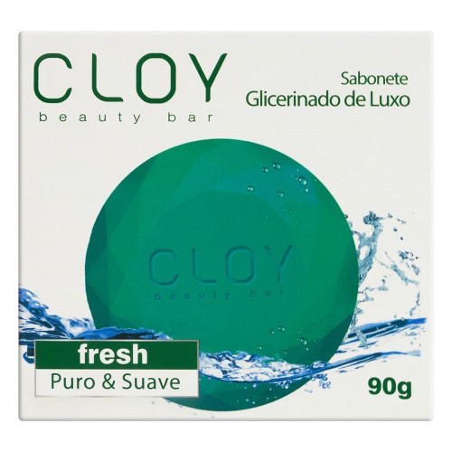 Sabonete em Barra Cloy Beauty Glicerinado Fresh 90g