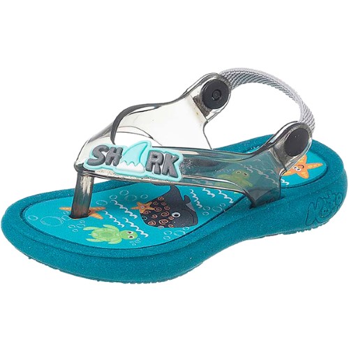 Chinelo com elástico para bebê Shark - Keto Baby