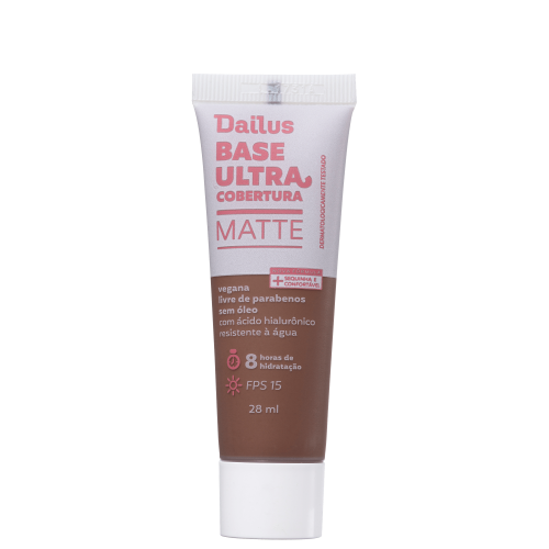 Base Líquida Dailus Ultra Cobertura D12 Escuro com 28ml