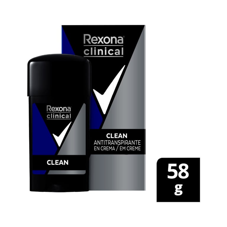 Desodorante Antitranspirante Em Creme Rexona Clinical Clean 58g