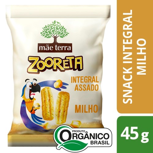 Salgadinho Orgânico Mãe Terra Integral de Milho 45g