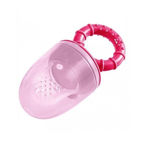 Alimentador Infantil de Silicone Girotondo Baby Rosa Ref: RK040 com 1 Unidade