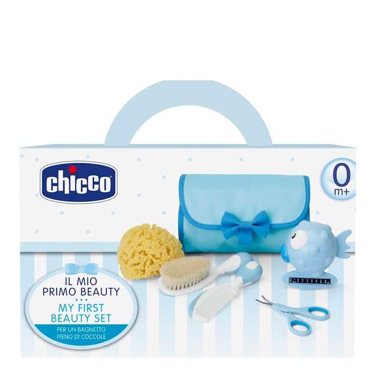 Conjunto De Higiene Meu Primeiro Beauty Set Azul Chicco