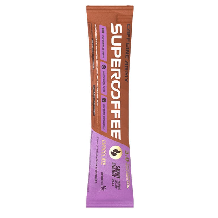 Suplemento Alimentar Caffeine Army Supercoffee 3.0 Chocolate 10g