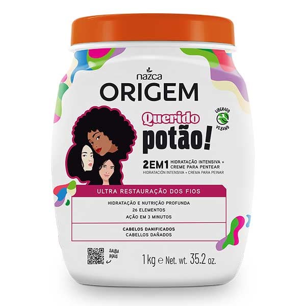 Creme para Cabelo Origem - 1kg - Querido Potão 2 em 1