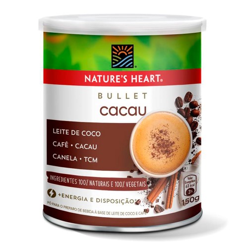 Pó Para Preparo De Bebida Natures Heart Bullet Cacau 150g