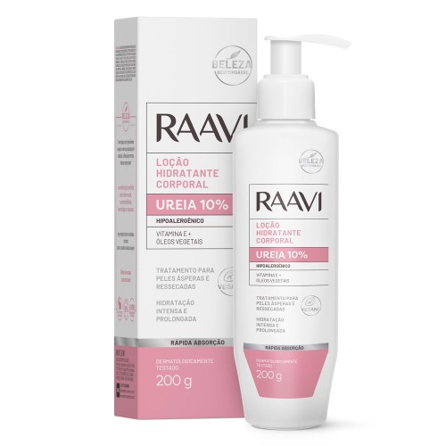 Creme Hidratante Corporal Raavi Spa Ureia 10% 200g